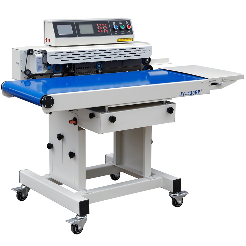 JY-430BP智能封口機 輸送特寬+雙加熱+噴碼